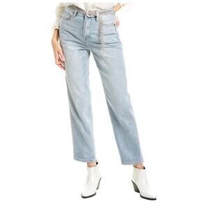 Blank NYC The Howard Light Wash Loose Fit Mid Rise Cropped Jeans, EUC, Size 29